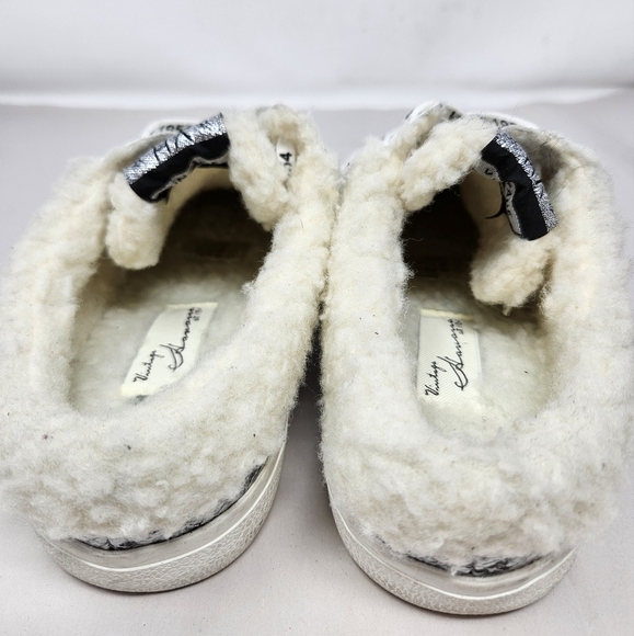 Vintage Havana Slip On on Sneakers Sz 8.5 Heavenly Snake Print Faux Sherpa - Picture 10 of 13